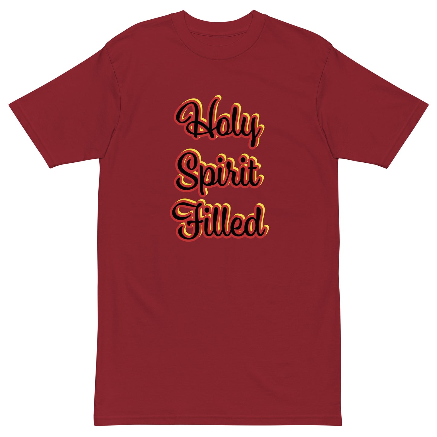 Holy Spirit Filled Men’s premium heavyweight tee