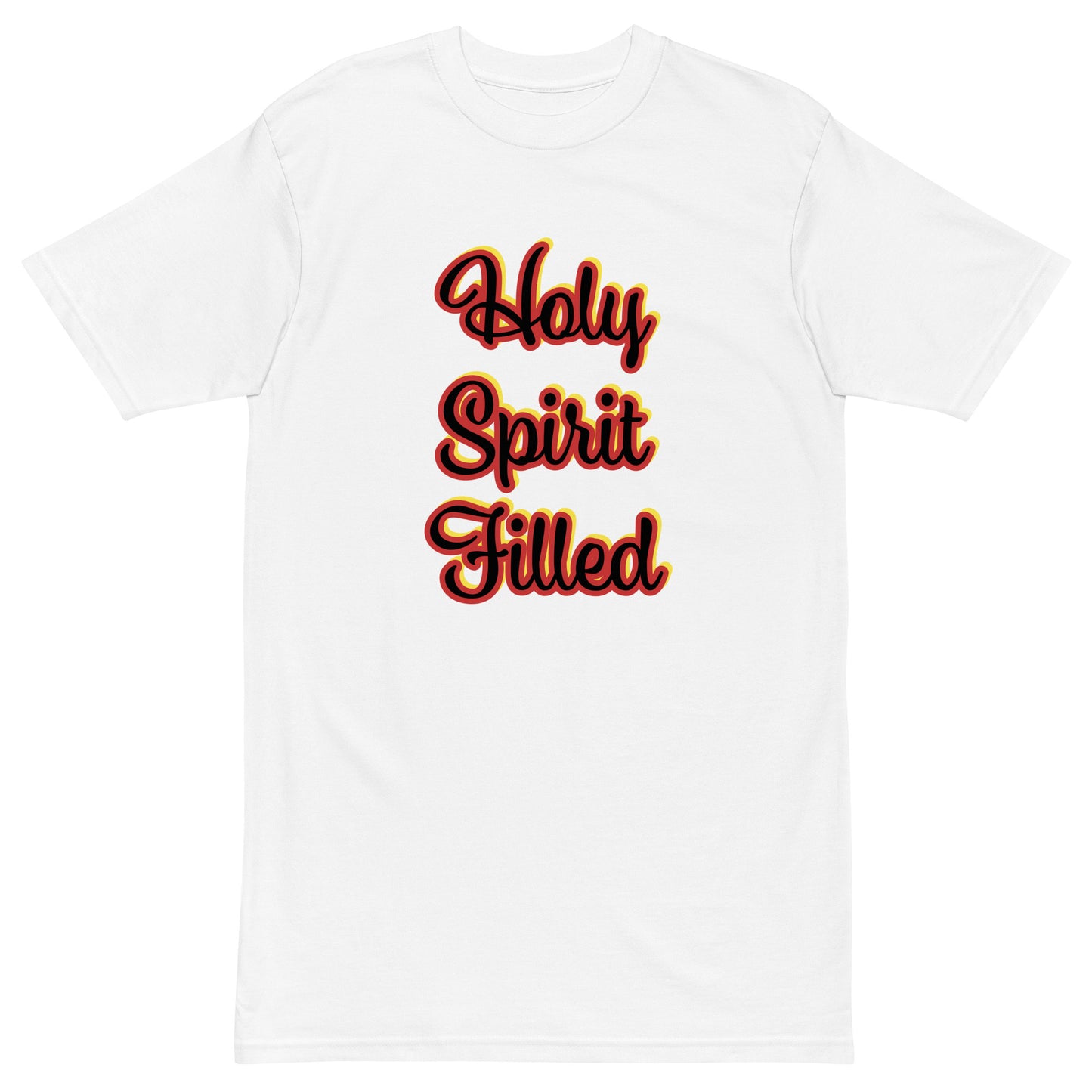 Holy Spirit Filled Men’s premium heavyweight tee